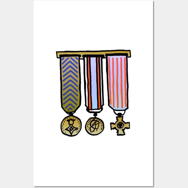 Military medals Wall Art by ghjura